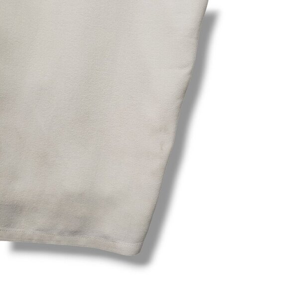 Eileen Fisher Silk Georgette Crepe Pants Womens 2X Bone Lined Tapered Drawstring - Picture 6 of 10